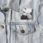 Kaart van de landen vierkante button 5,1 cm (In situ)
