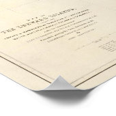 Kaart van de Libanese eilanden Poster (Hoek)