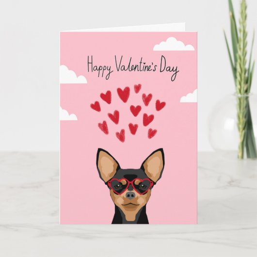 Kaart van de Liefde van Chihuahua de Valentijnse - (Voorkant)