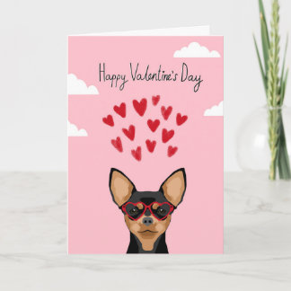 Kaart van de Liefde van Chihuahua de Valentijnse -