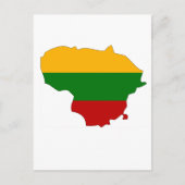 Kaart van de Litouwse vlag (Voorkant)