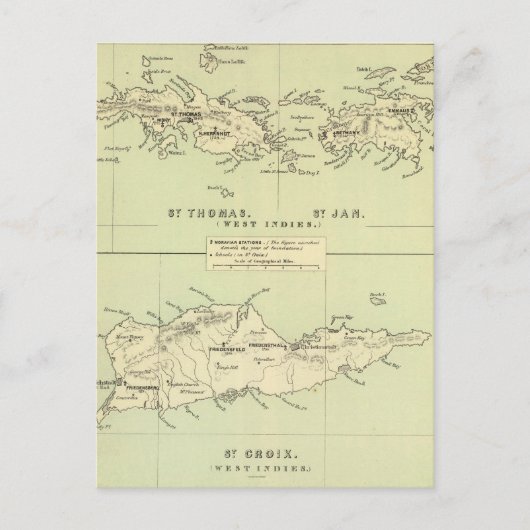 kaart van de Maagdeneilanden (1853) (Voorkant)