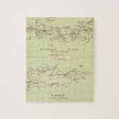  kaart van de Maagdeneilanden (1853) Legpuzzel (Verticaal)