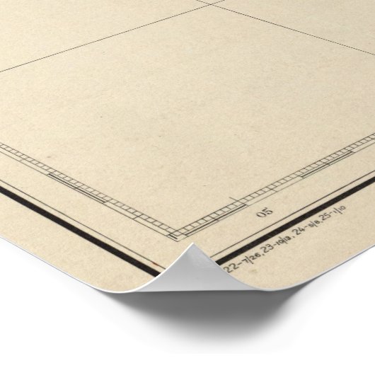  kaart van de Maagdeneilanden (1921) Poster (Hoek)