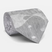 kaart van de maan (1647) stropdas (Opgerold)