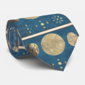  kaart van de maan (1857) stropdas (Opgerold)