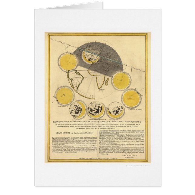Kaart van de Maan en een Zonneclipse van Panser 17 (Voorkant)