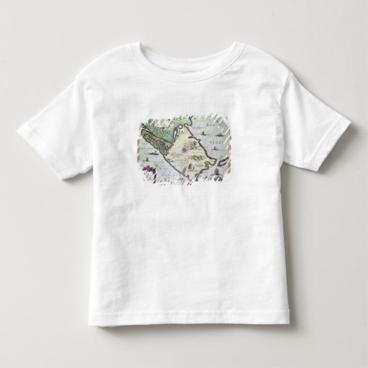 Kaart van de Magellan-Straat, Patagonia Kinder Shirts (Voorkant)