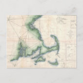  kaart van de Massachusetts kustlijn (Voorkant)