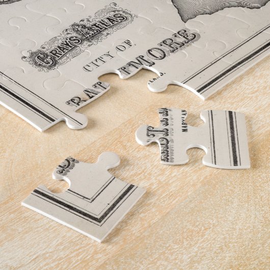  kaart van de MD van Baltimore (1873) Legpuzzel (Zijkant)