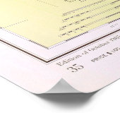 Kaart van de  meer van Erie (1965) Poster (Hoek)