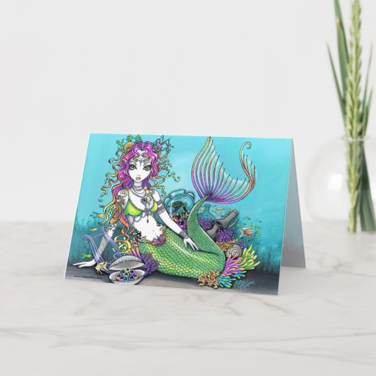 Kaart van de Meermin van de Regenboog van Lyra de (Voorkant)