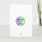 Kaart van de Meisjes van gelukwensen de Tweeling (Achterkant)