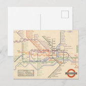 Kaart van de metro van Londen (Voorkant / Achterkant)