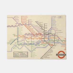 Kaart van de metro van Londen Deurmat