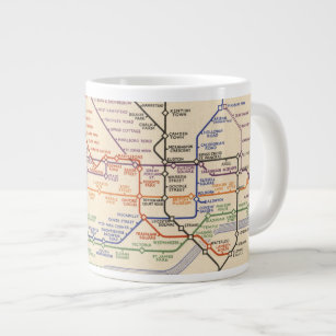 Kaart van de metro van Londen Grote Koffiekop