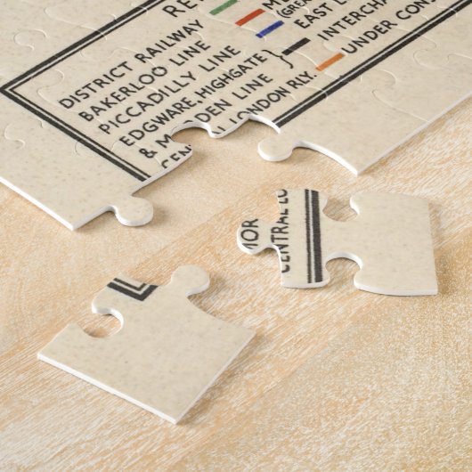 Kaart van de metro van Londen Legpuzzel (Zijkant)