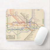 Kaart van de metro van Londen Muismat (Met muis)