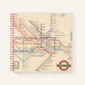 Kaart van de metro van Londen Notitieboek (Voorkant)