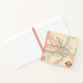 Kaart van de metro van Londen Notitieboek (Binnen)