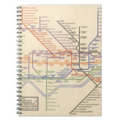 Kaart van de metro van Londen Notitieboek (Voorkant)