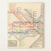 Kaart van de metro van Londen Planner (Achterkant)