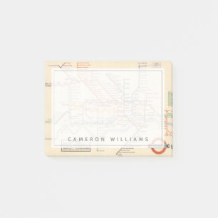 Kaart van de metro van Londen Post-it® Notes