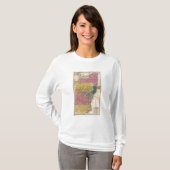 Kaart van de Midden-Staten T-shirt (Voorkant volledig)
