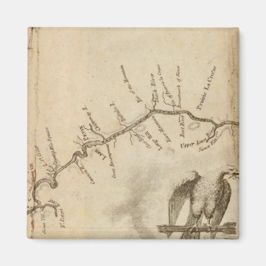 Kaart van de Mississippi Magneet (Voorkant)