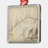 Kaart van de Mississippi Metalen Ornament (Links)