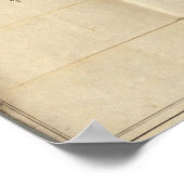 Kaart van de Mississippi Poster (Hoek)