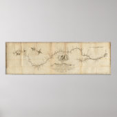 Kaart van de Mississippi Poster (Voorkant)