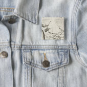 Kaart van de Missouri Vierkante Button 5,1 Cm (In situ)