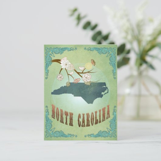 Kaart van de moderne  staat van North Carolina - G (Staand voorkant)