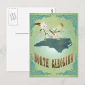 Kaart van de moderne  staat van North Carolina - G (Voorkant / Achterkant)