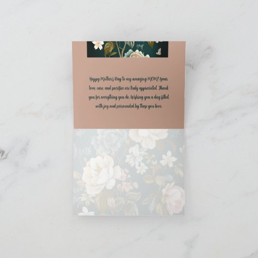  KAART VAN DE MOEDERDAG VOOR FLORAL (Binnen)