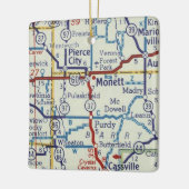  kaart van de Monetaire MO Keramisch Ornament (Links)