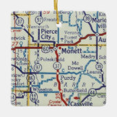  kaart van de Monetaire MO Keramisch Ornament (Voorkant)