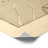  kaart van de Monumenten van Londen England (1877) Poster (Hoek)