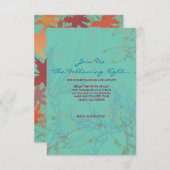 Kaart van de najaarsfeiling van de uitnodigingspar (Voorkant / Achterkant)