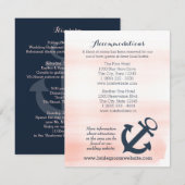 Kaart van de nautische ankerroute (Voorkant / Achterkant)