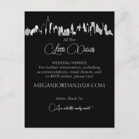 Kaart van de New York Skyline Enclosure (Voorkant)