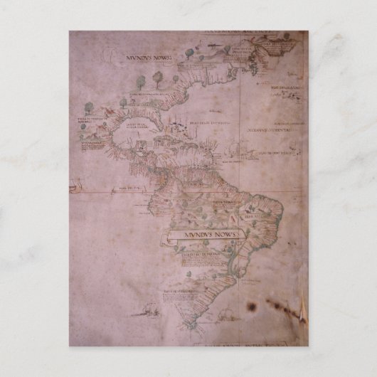Kaart van de Nieuwe Wereld, c.1532 (Voorkant)