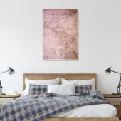 Kaart van de Nieuwe Wereld, c.1532 Canvas Afdruk (Insitu (Slaapkamer))