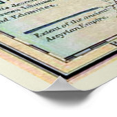 Kaart van de "Noah's wereld" Poster (Hoek)