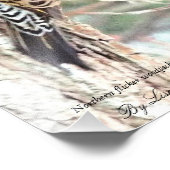 Kaart van de noord-flikkerspecht foto afdruk (Hoek)