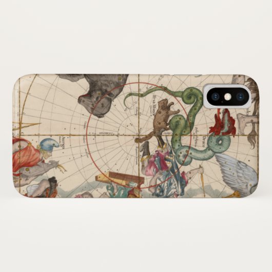  kaart van de Noordpool Case-Mate iPhone Case (Achterkant (horizontaal))