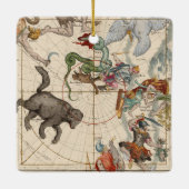 kaart van de Noordpool Keramisch Ornament (Achterkant)