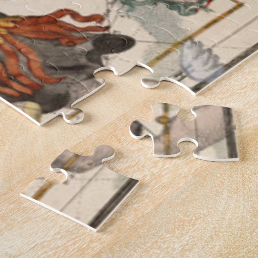 kaart van de Noordpool Legpuzzel (Zijkant)