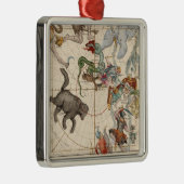  kaart van de Noordpool Metalen Ornament (Rechts)